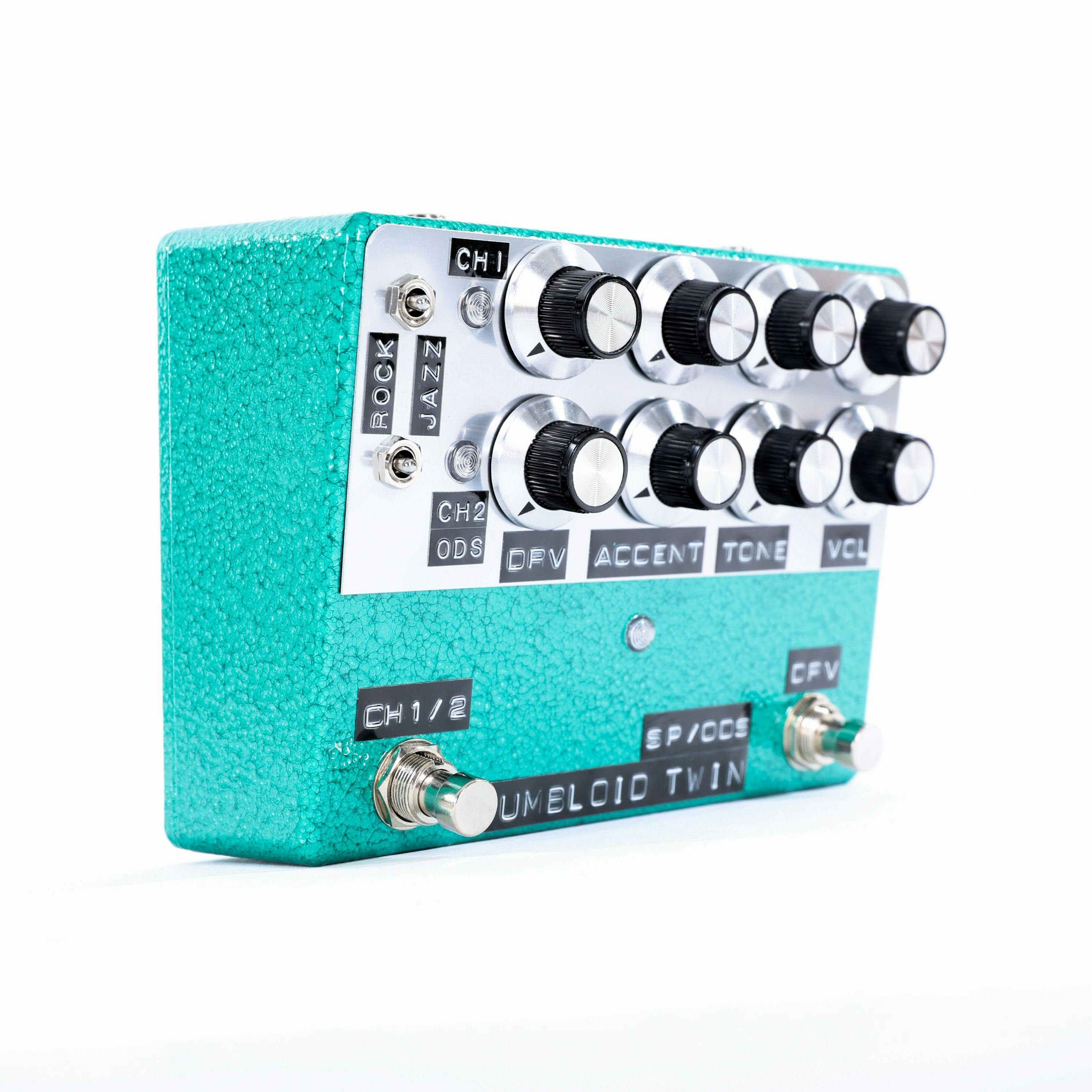 Shin's Music Dumbloid Twin Overdrive Pedal in Emerald Hammertone -  Andertons Music Co.